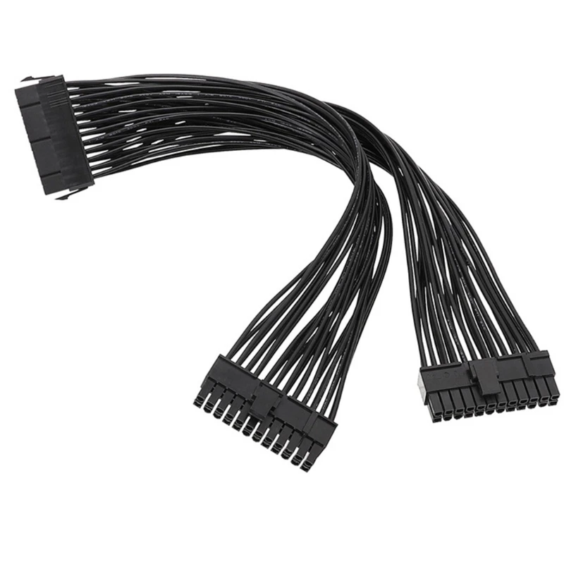 Efficient 24Pin Extension Cable Splitter Adapter Power Supply Cable 24Pin Male to 24Pin Female Extension Cord Wire Dropship