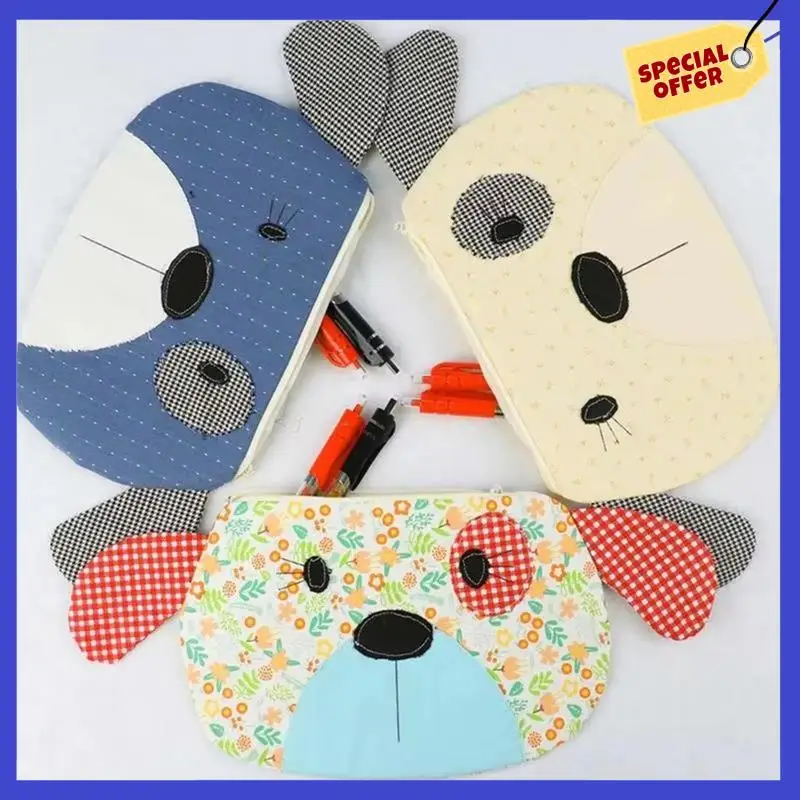 Wallet Templates For Sewing Fabric Acrylic Dog Zippered Pouch Making Template Art Craft Reusable Stencils For Handicraft-A01P
