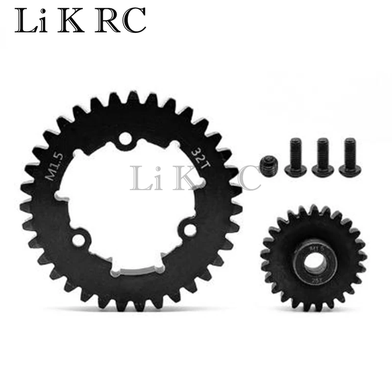 Ingranaggio Cilindrico In Acciaio M1.5 32T E Pignone 20T 24T 26T 28T 30T Per Parti Di Aggiornamento 1/5 X-Maxx Xmaxx 1/6 Xrt