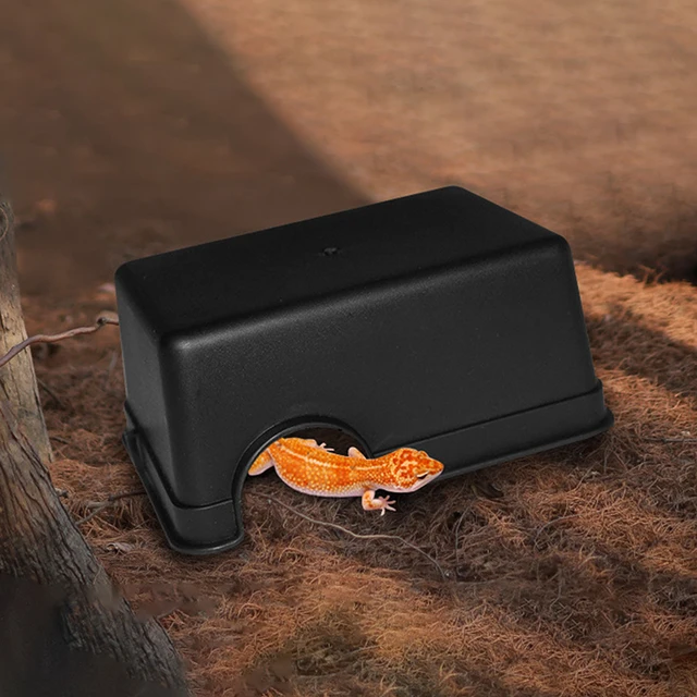 Reptile Hiding Cave Turtle Lizard Snake Hide Rest Cave Reptiles Toys Basking Hide Habitat Aquarium Landscaping Terrarium Decor 6