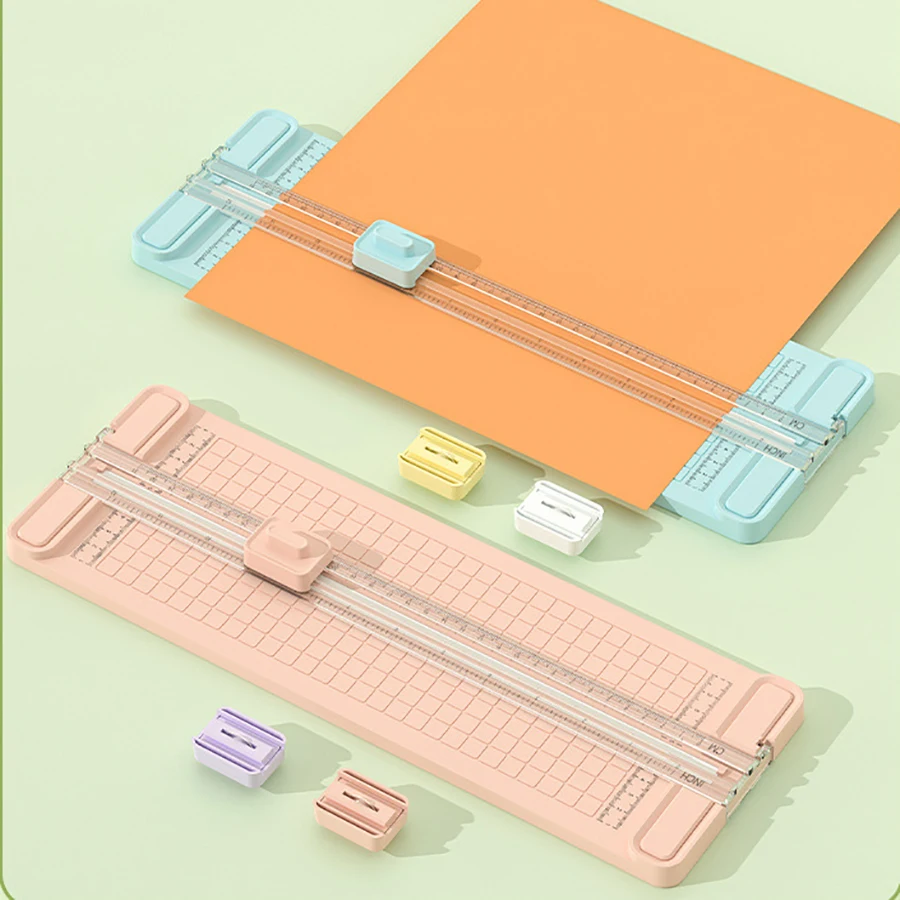 4 in 1 Two-Way Paper Cutter, Manual Office Paper Cutter, Send 4 Cutter Heads, Design for Schools, Offices and Homes - 3