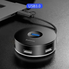 Baseus USB HUB USB 3.0 USB C HUB for MacBook Pro Surface USB Type C HUB USB 2.0 Adapter with Micro USB for Computer USB Splitter