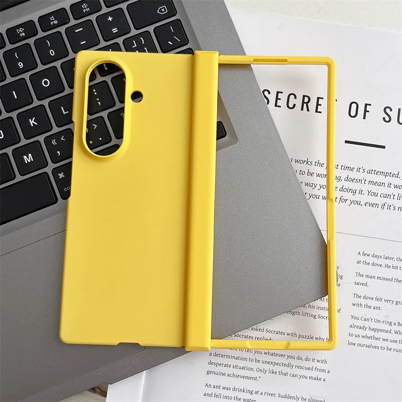 Enhanced Shockproof Slim Hard PC Back Cover with 3-in-1 Hinge Protection
