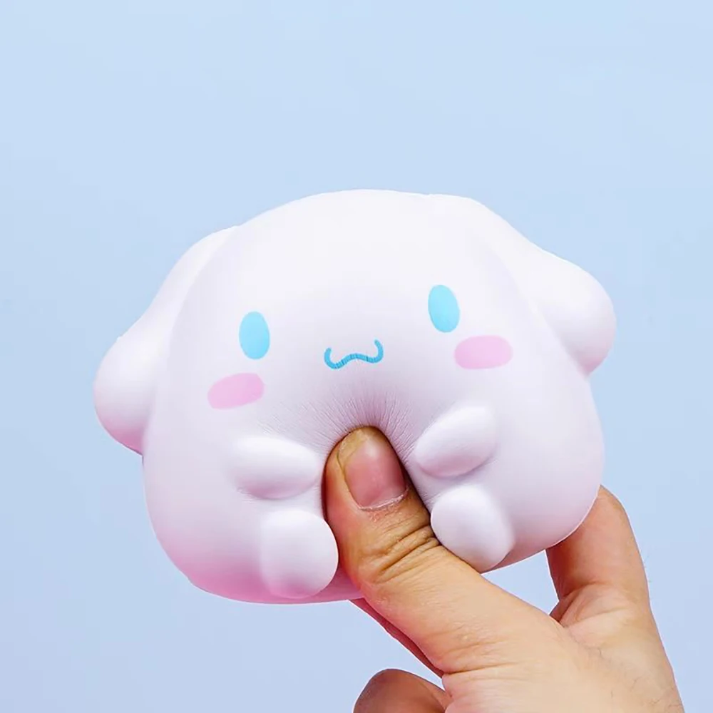 Hello Kitty Decompression 9Cm Plush Toy Kuromi Cinnamoroll Stress Relief Squishy Kawaii Melody Sanrio Anime Cartoon Christma