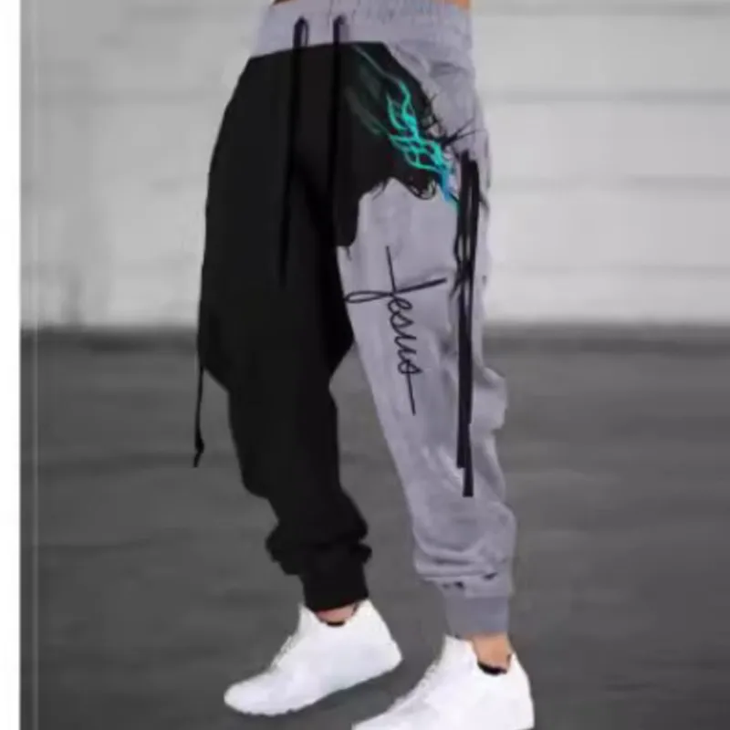 Pantaloni sportivi casual da uomo primavera e autunno 2025 Street Casual Sportwear Jogging Y2k Pantaloni traspiranti Hip Hop da uomo all'aperto 3