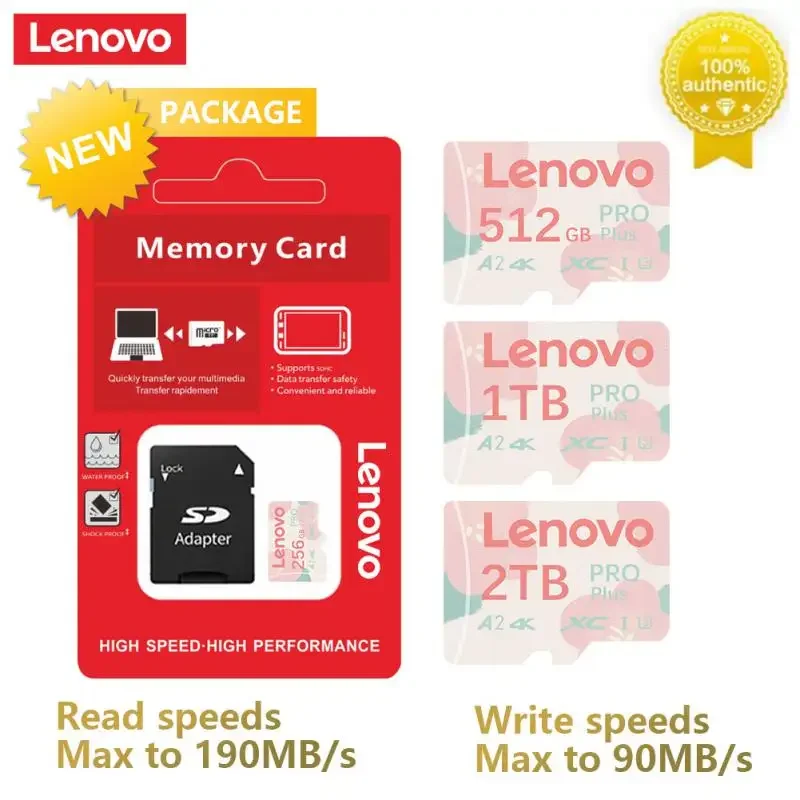 Lenovo Micro Memory Sd Card 128Gb 2Tb 1Tb Sd Card Sd/Tf Flash Card 256 512 Gb Scheda Di Memoria 128Gb Per Nintendo Switch Drone Camera