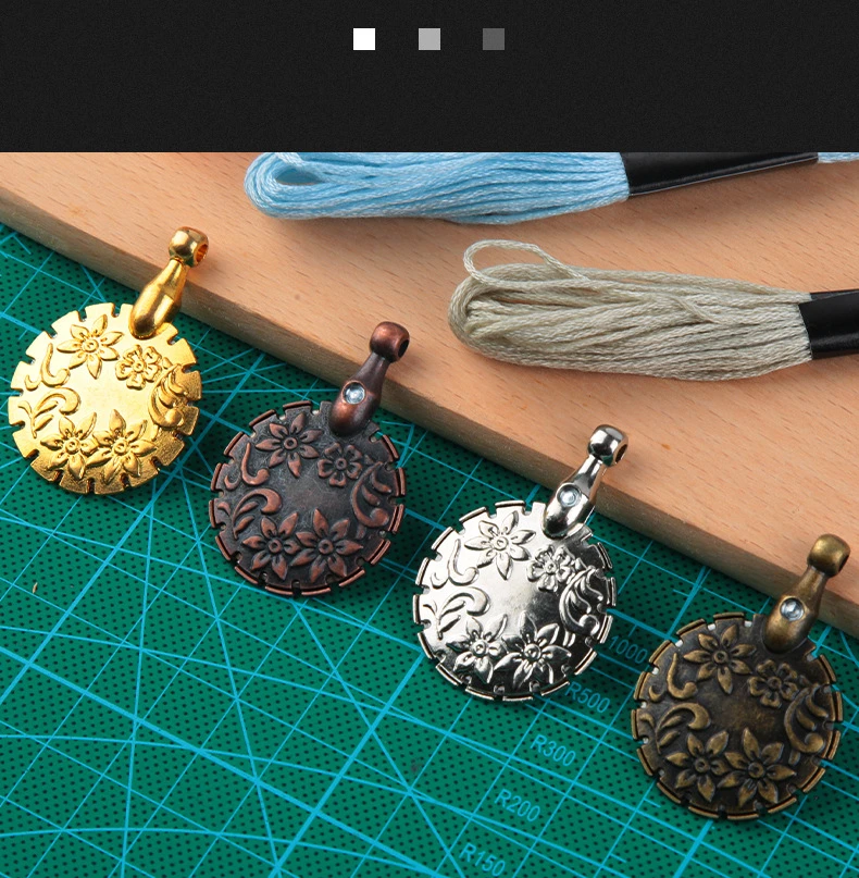 Description Picture 4 of itemPractical Vintage Thread Cutter Pendants Antique Thread Cutter Metal Yarn Cutter for Home Needlework DIY Craft Tools Sewing Tool