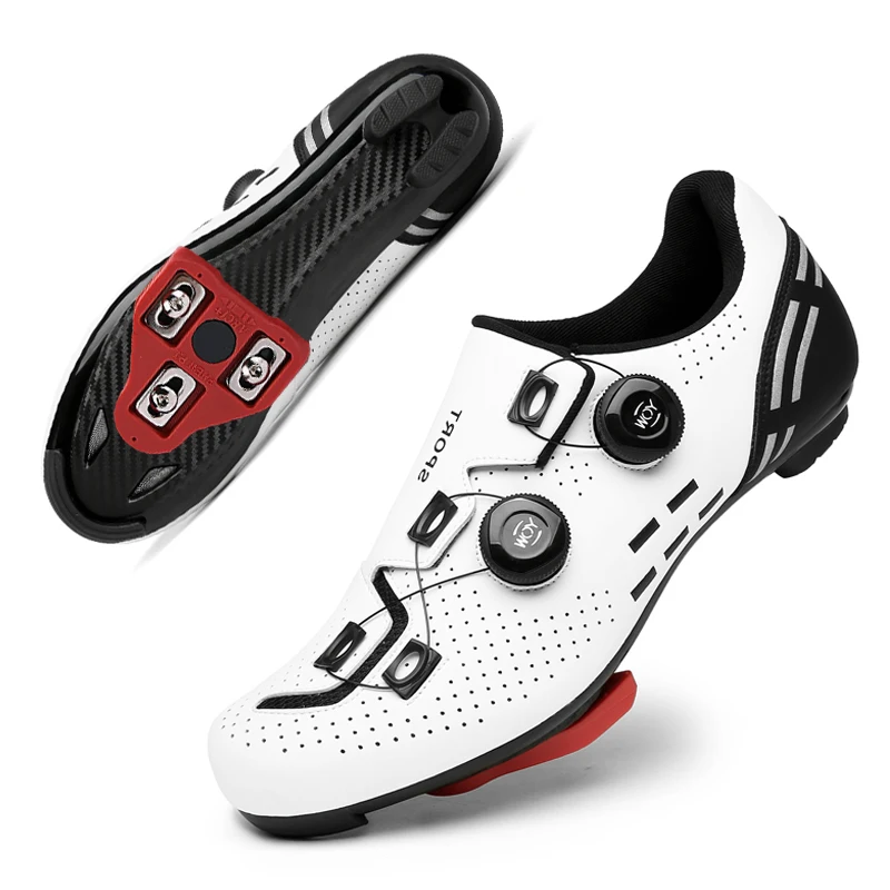 Cycling Shoes Mtb Men Carbon Road Bike Shoes Speed Bicycle Flat Sneaker Women Self-Locking SPD Cleats Mountain Racing Footwear Cycling Shoes