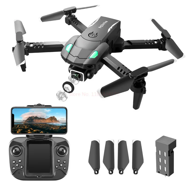 S128 Mini Uav 4k Hd Camera Three-sided Obstacle Avoidance Air Pressure Fixed Height Professional Foldable Quadcopter Boy Toys 6