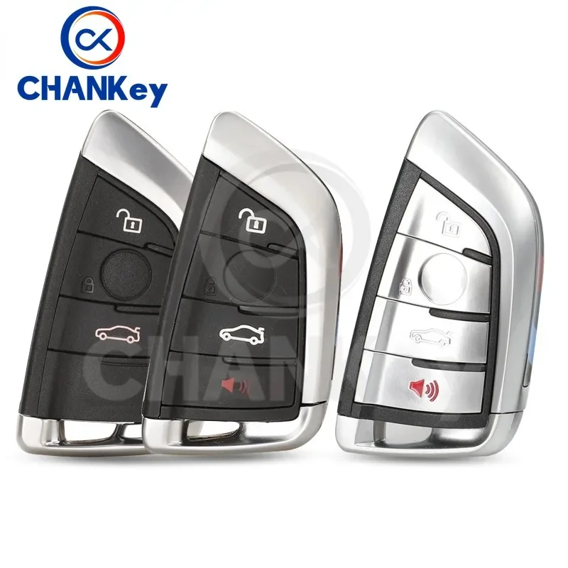 

CHANKey 3/4BTN Smart Card Car Shell Case For BMW 1 2 7 Series X1 X5 X6 X5M X6M F Class Remote Fob Cover Insert Blade