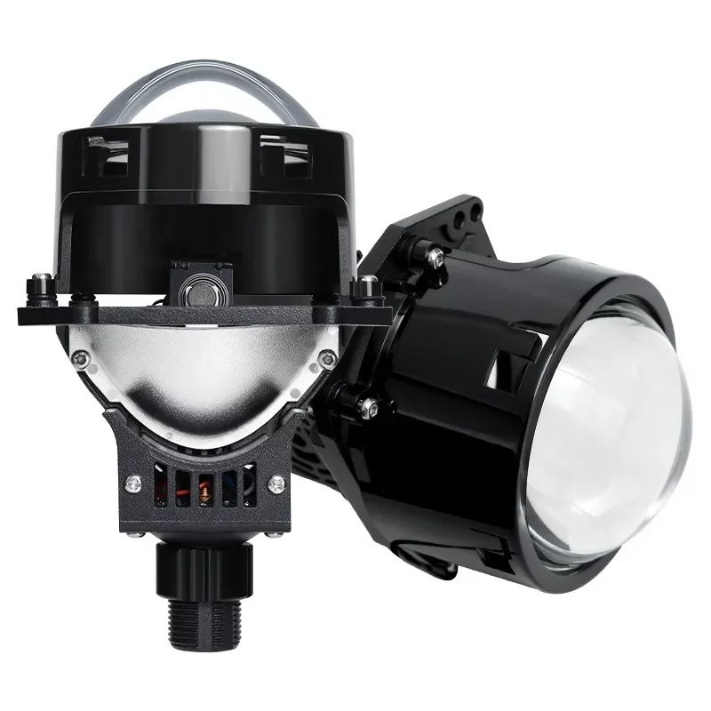 

High Power Bi-led Projector Lens Headlight with H4 H7 H11 9005 9006 Sockets 12V 52W 6000K 3570 Chips Hi Lo Beam