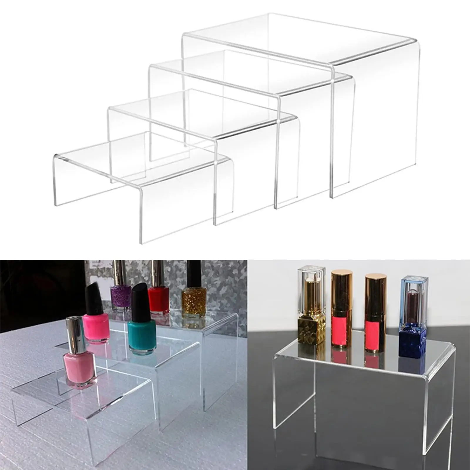 Transparent Acrylic Display Stand for Jewelry and Accessories