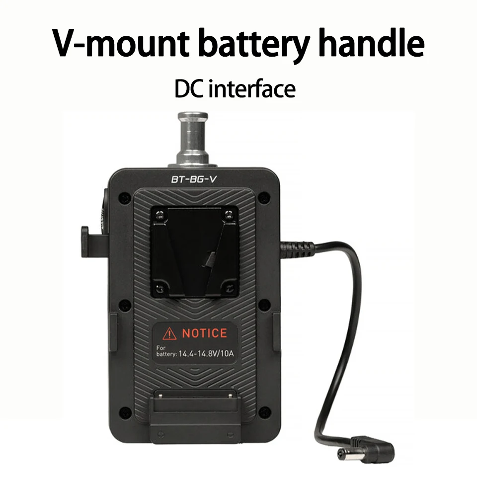 Nanlite BT-BG-V V-Mount Battery Grip with DC Connector for Forza 60 II Forza 60B II 60C 60CR FC-60B
