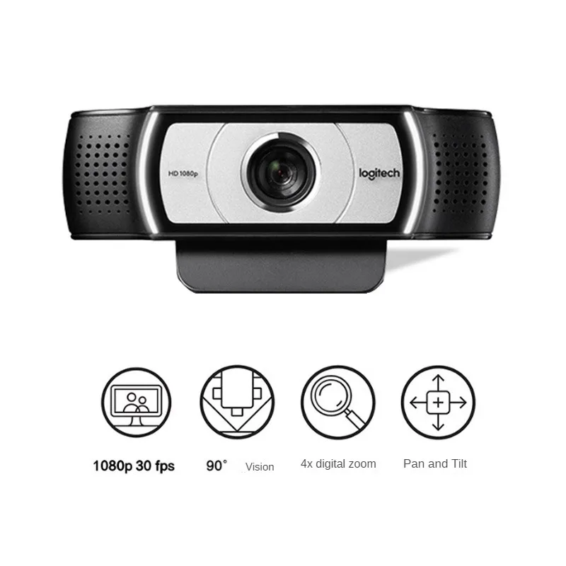Logitech C930c/C930e Office Meeting USB Computer 1080p Network Live HD Camera 2