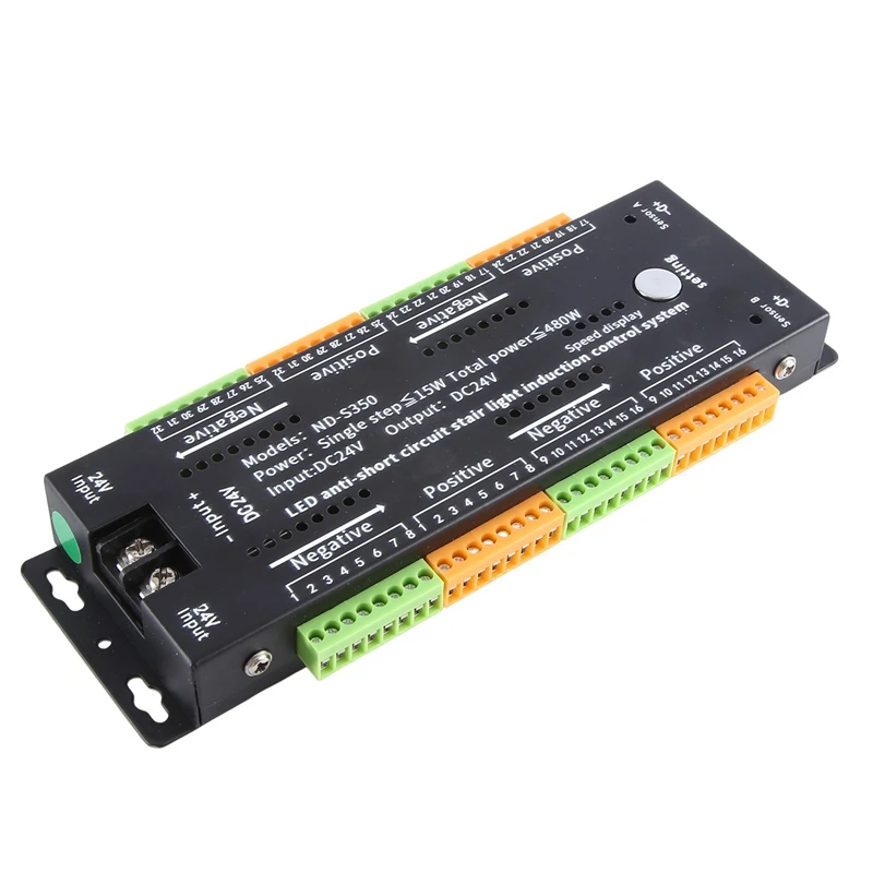 계단 LED 모션 센서 라이트 컨트롤러, 알루미늄 합금 PIR 디밍 컨트롤러, 실내 모션 야간 조명, 12V, 24V