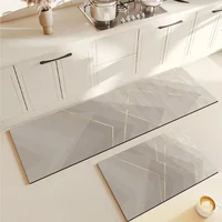 Kitchen Floor Mat Non-slip Oil-proof Waterproof Carpet Pvc Leather Foot Mats Long Rug Home Decor שטיח למטבח Alfombras De Cocina 1