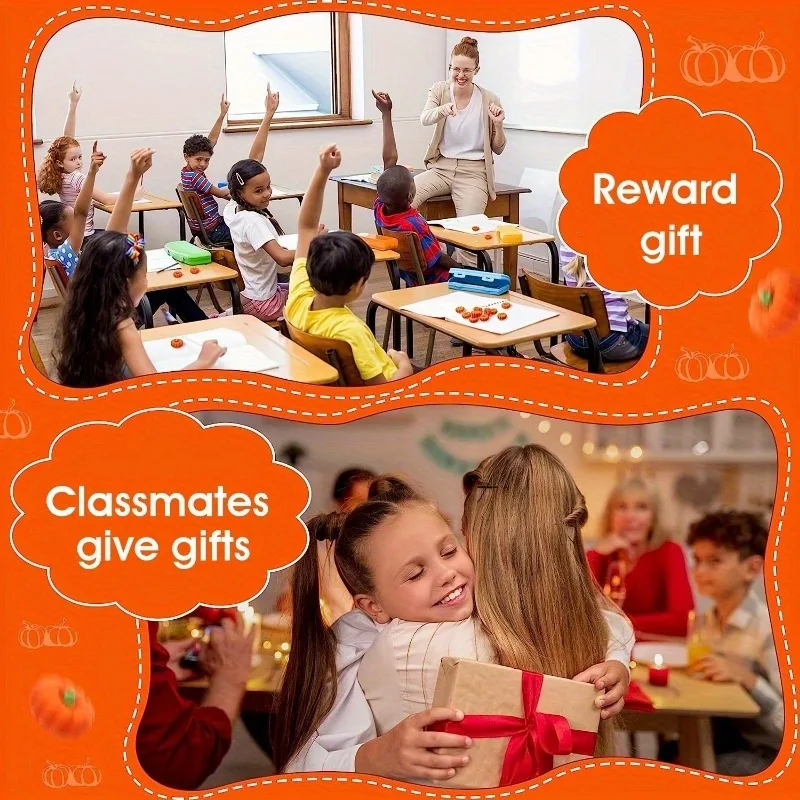 10PCS Pumpkin Shaped Eraser, Suitable for Drawing and Doing Homework, Back To School Stationery, Back To School Eraser