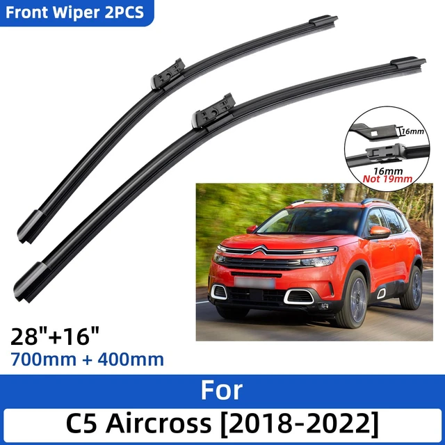 Essuie-glace avant pare-brise, 2 pièces, pour citroën C5 Aircross 2018 –  2022 28 16, accessoires de coupe-vitre, 2019 2020 2021 - AliExpress