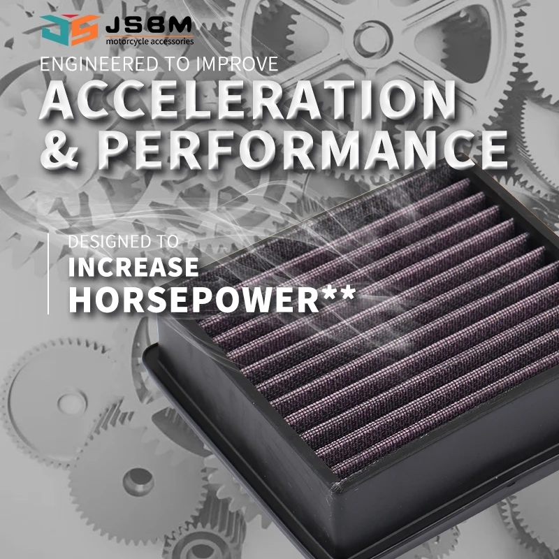 JSBM Motorcycle Air Filter For CFMoto 450SR 450NK 450MT 450CL-C 450SRS 450SS CF400-6 Engine Intake Cleaner