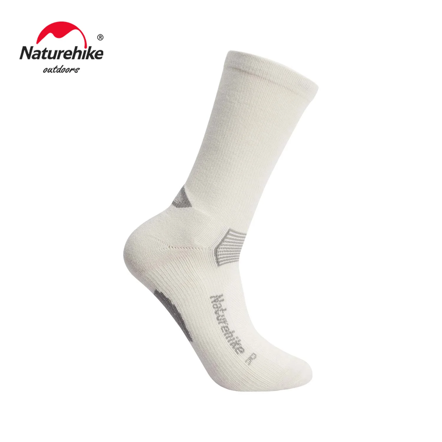 Naturehike Socks Men Women Shock Absorption Right Angle Sock Outdoor Hiking Mountaineering Quick-drying Running Camping Mid-Calf