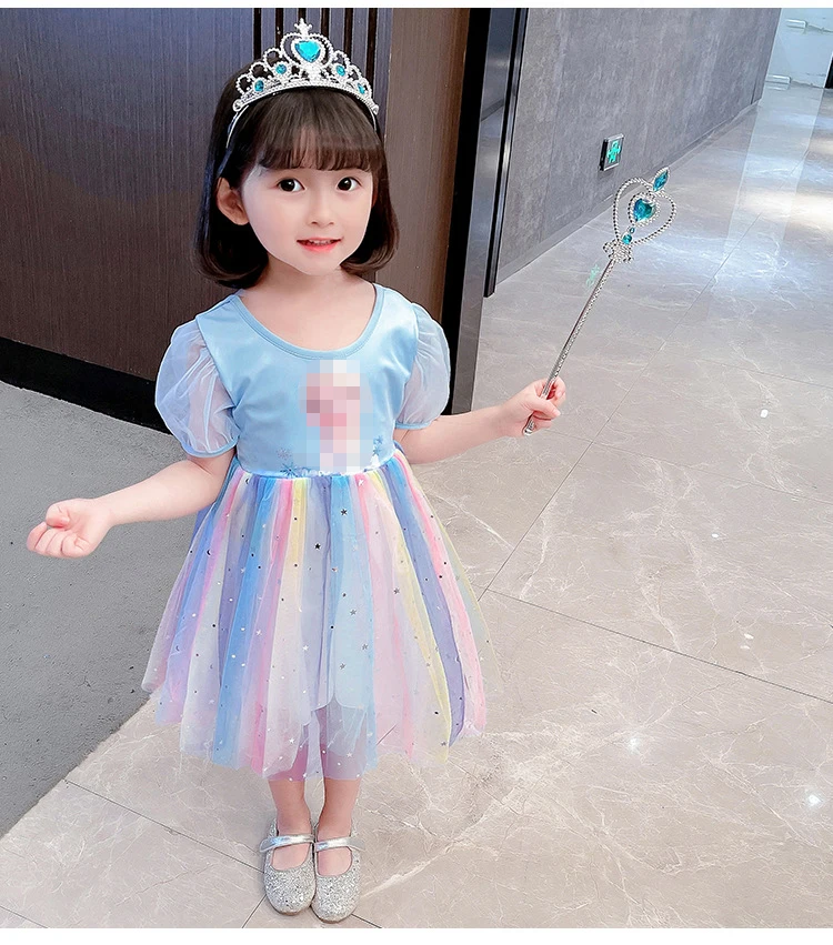 Girls Dress Summer Princess Elza Dresses Elegant Kids Costume for Girls Vestidos Party Toddler Children Teenagers Birthday Robe cute dresses