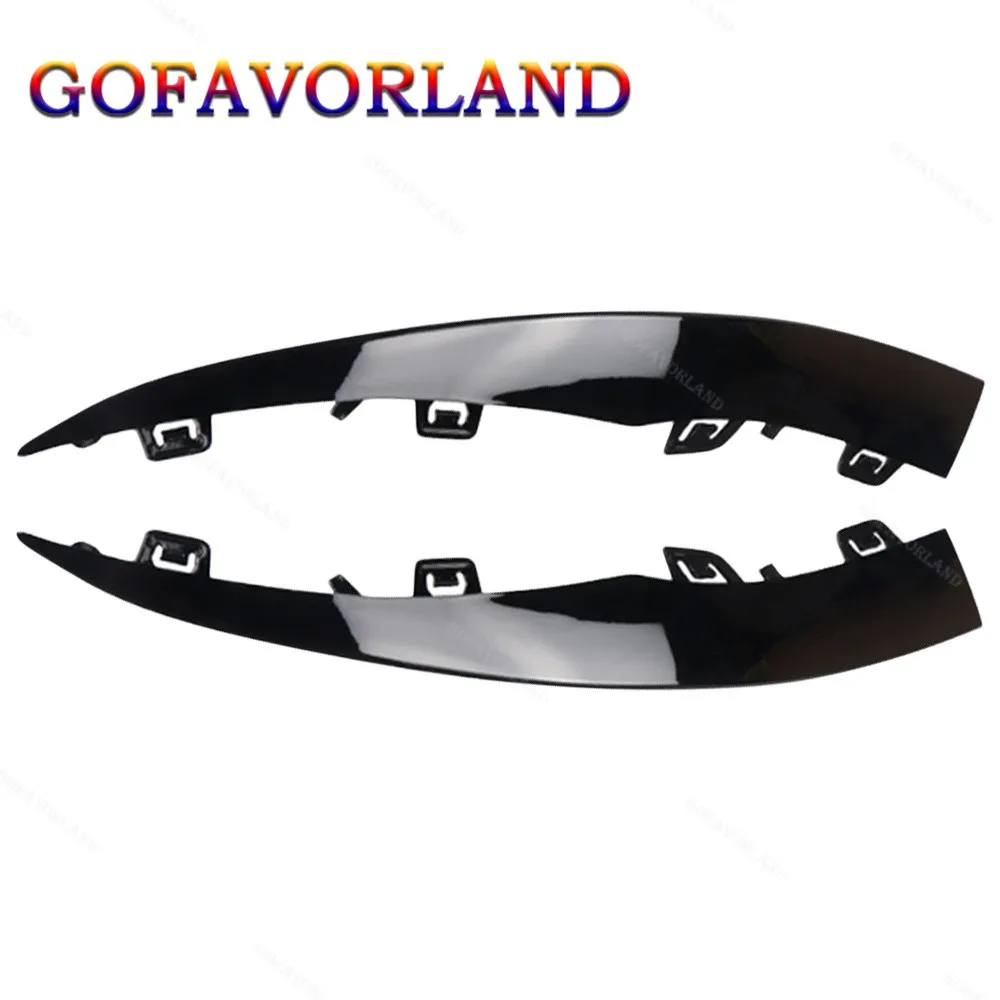 

2058858902 2058859002 Pair Front Left Right Bumper Outer Black Trim Moulding Plastic For Mercedes W205 C300 2019-2020
