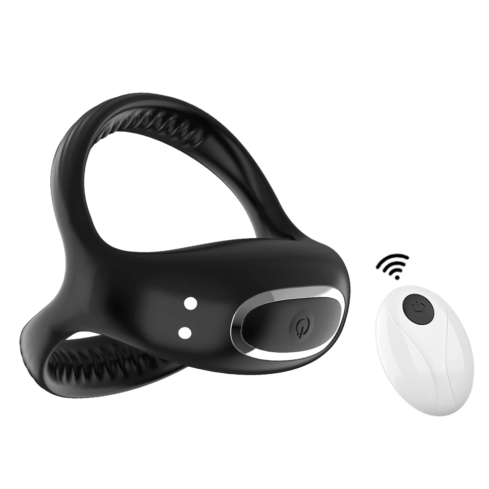 Bluetooth Wireless Remote Control Vibrating Cock Ring Delayed Ejaculation Penis Ring Vibrator Adults Sex Toy for Men Masturbator