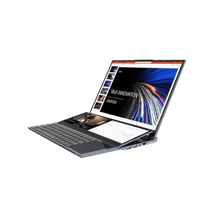 Dual Screen Laptop Intel Xeon W-10855M 16.1+14.1 Inch 5.1GHz 64GB DDR4 4TB SSD 8Cores 16 Threads HD Camera Portables Computer 6
