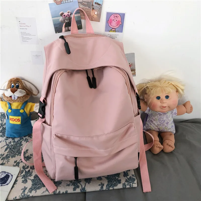 

2023 New Youth Leisure Boys and Girls Backpack Large Capacity Student Travel Fashion Canvas Schoolbag Fashion Simple Backpack