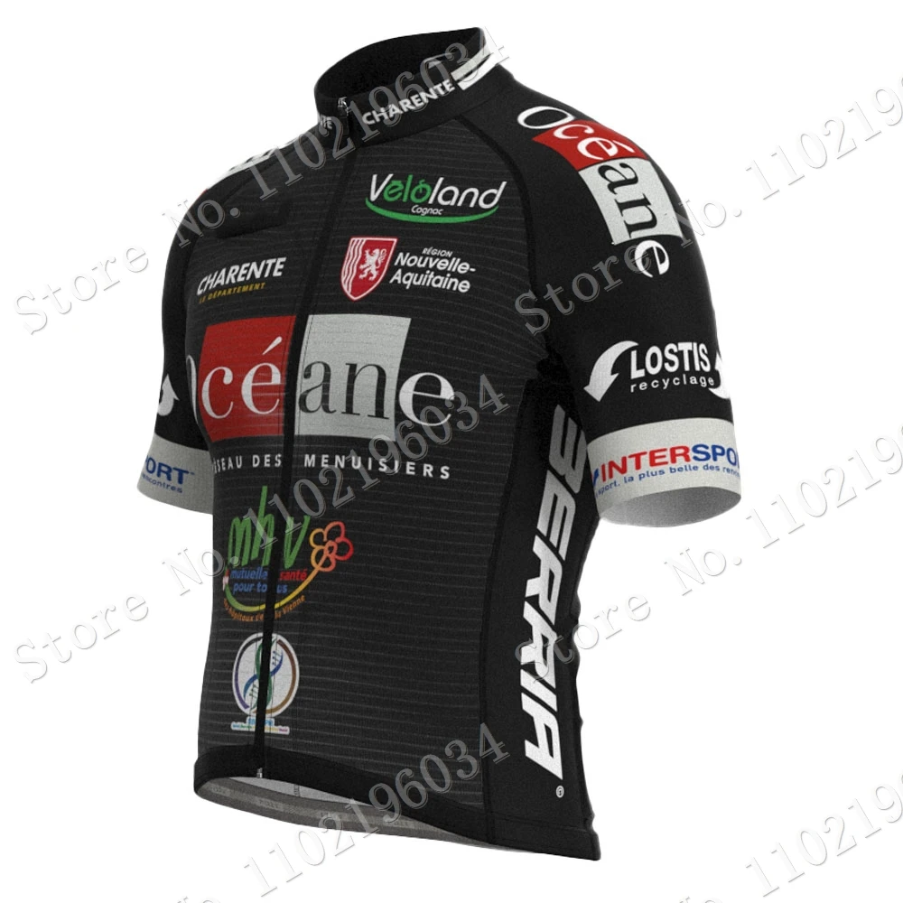 Maillot OCEANE TOP 16 France Cycling Jersey 2023 Set Summer Mens