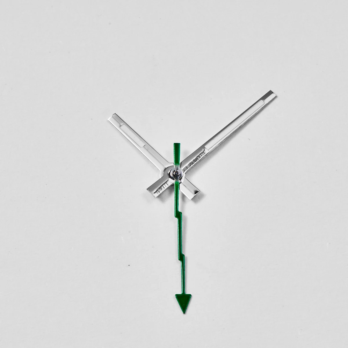 Luminous Green and Rose Gold Watch Hands - Elegant Accessory