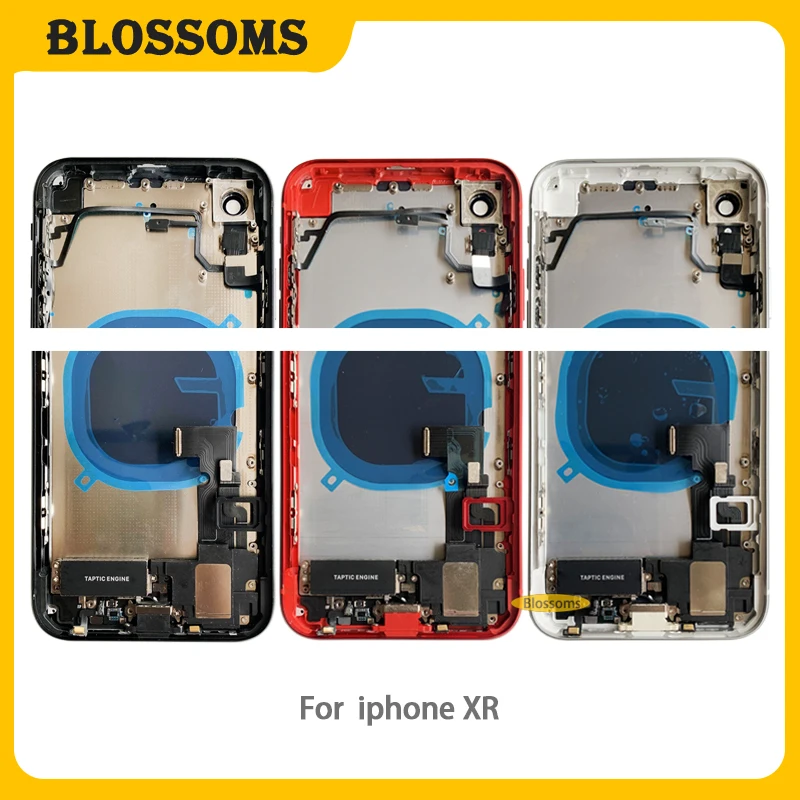 Полная задняя крышка для iphone XR X корпус батарейного отсека средняя рамка корпуса