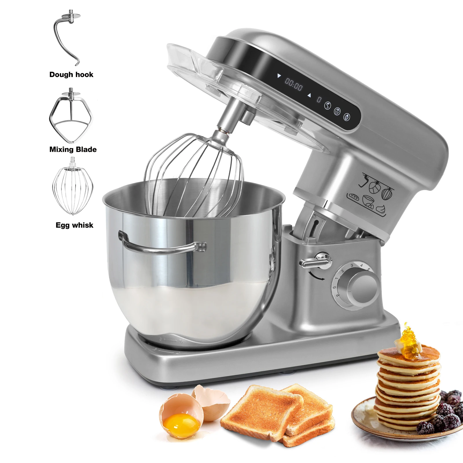 Cheftronic Small Kitchen Electrical Appliances 10L 2200W High Power Stand Mixer Electricity Cake Mixer Kitchen Robot