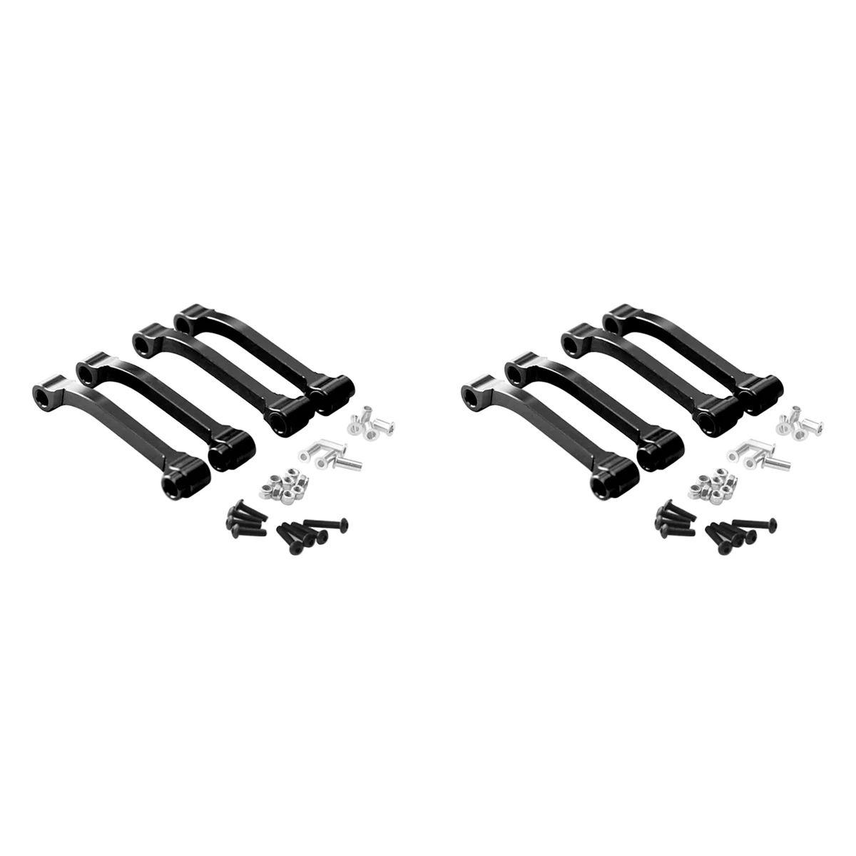 BAAU 8Pcs Metal Radius Arm Adjustable Lower Link for 1/14 Tractor Truck RC Model Car Upgrade Parts,A
