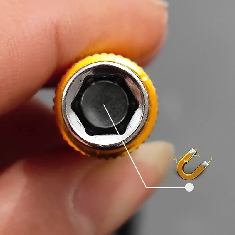 1pc Flexible Drill Bit Extension Hexagonal Shank Bendable Impact Bit Extension Universal 30cm Metal Flexible Shaft Extension Bit