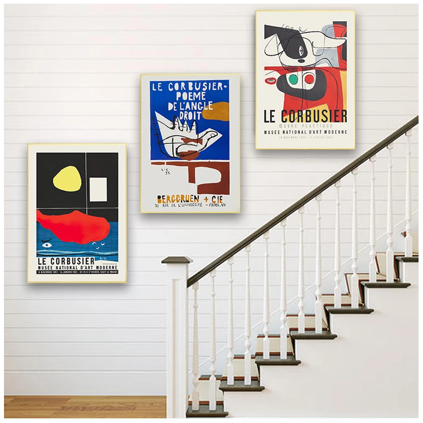 Poster expo Le Corbusier 1953 - Fineartsfrance