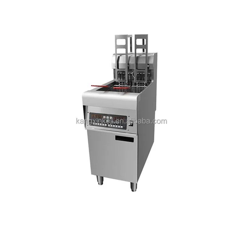 Automatic Commercial Deep Fryer Stainless Steel Large Auto Lift French Fries Machine