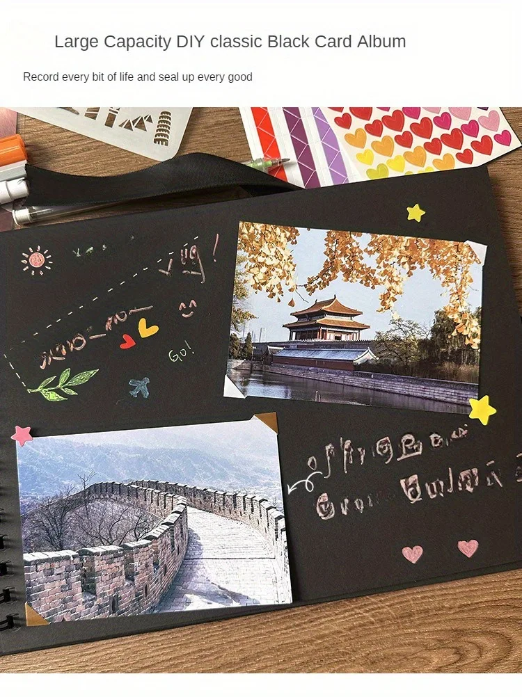 Deluxe Scrapbook DIY Picture Album - 40-Page Keepsake