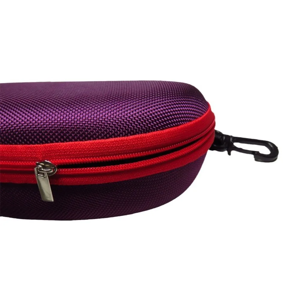 Mode EVA Brillenetui Karabinerhaken Hartschale Sonnenbrille Hartschale Reißverschluss Bunte Brillenhalter Tägliche Aufbewahrung – Detail 7