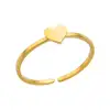 Bagues en acier inoxydable 316L pour femmes, couleur or réglable, petite étoile ouverte, bijoux féminins, cadeaux de mariage, nouvelle tendance