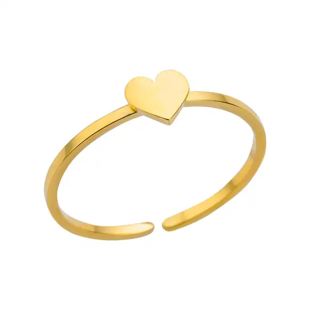 Bagues en acier inoxydable 316L pour femmes, couleur or réglable, petite étoile ouverte, bijoux féminins, cadeaux de mariage, nouvelle tendance