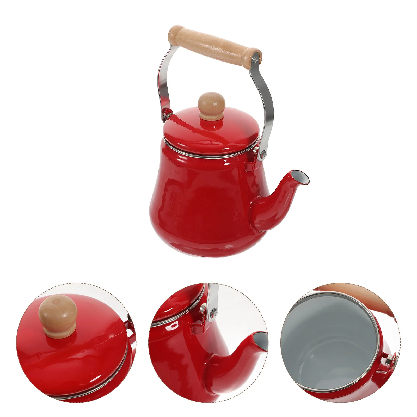 Induction Cooktop Burners Kitchen Teapot Glass Water Pitcher Enamel Teapot Ceramic Tea Pot