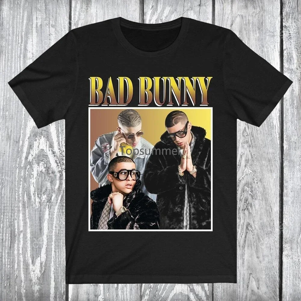 

Bad Bunny Shirt Vintage 90'S Black T Shirt Unisex Jersey Short Sleeve Tee