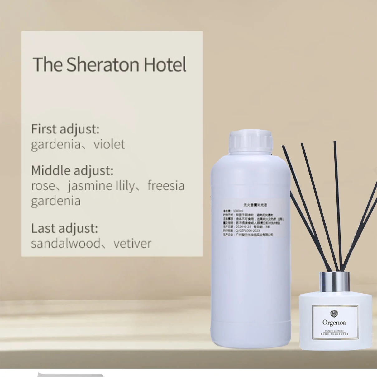 1000ML Rattan Fragrance Essential Oil Supplement Liquid,Shangri-La /Ritz-Carlton/Jasmine Reed Diffuser Oil