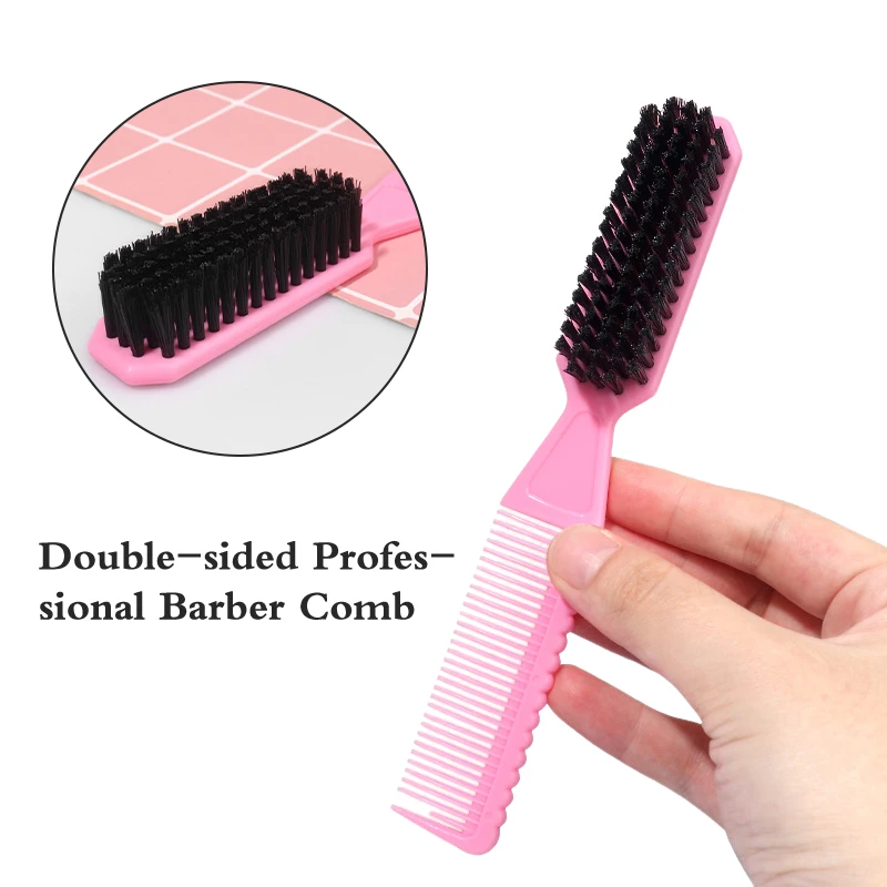 

Double-sided Professional Barber Neck Brush Comb Shaving Beard Salon Carving Duster Cleaning Brush Hair Cutting Comb