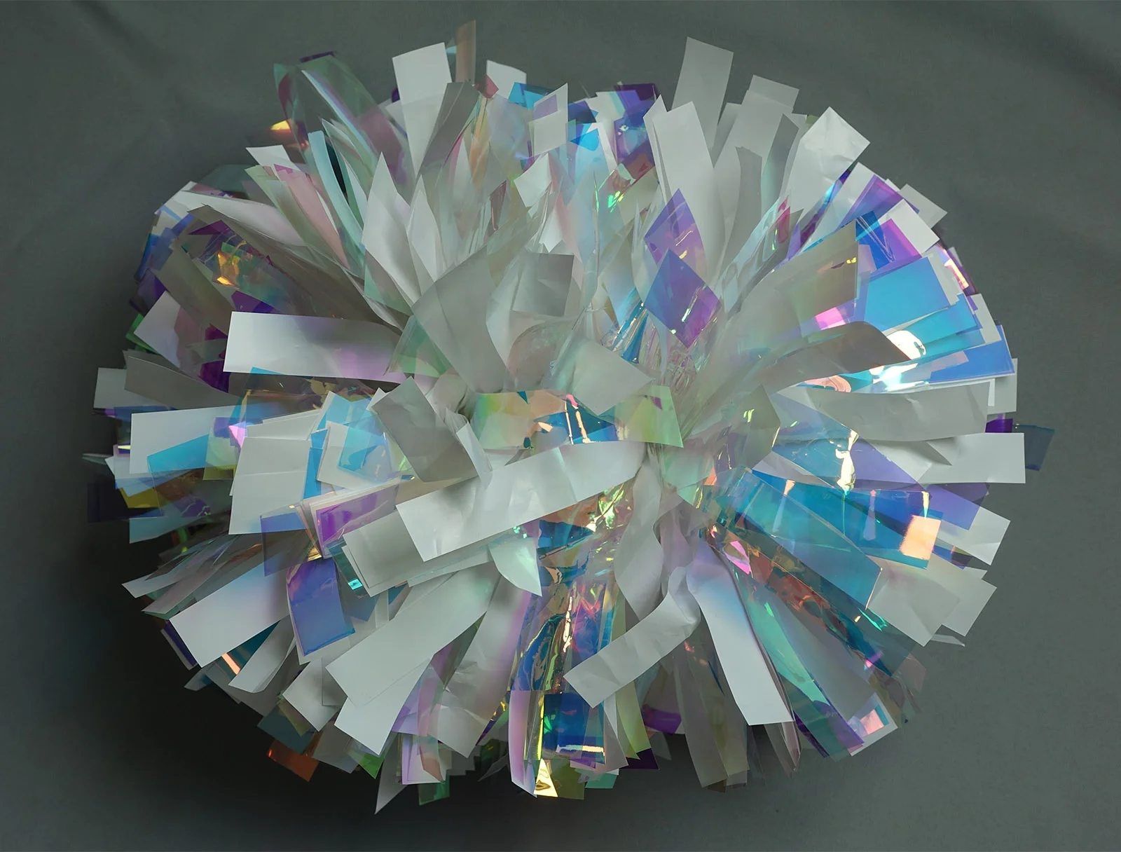 Beautiful super rainbow cheerleading pom pom for cheerleaders with factory price