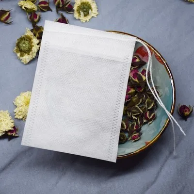 100Pcs Tea Bags Tea Bag Infuser String Heal Seal Sachet Filter Paper Teabags Empty Bags Coffee 5.5 x 7CM disposable tea filter bags disposable tea bags