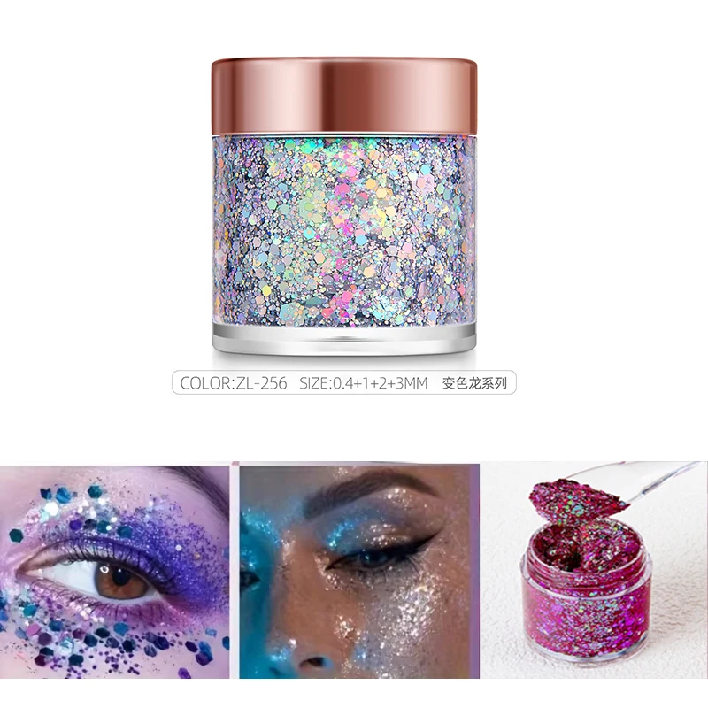 Long-Lasting Body Glitter Gel Tags: 6