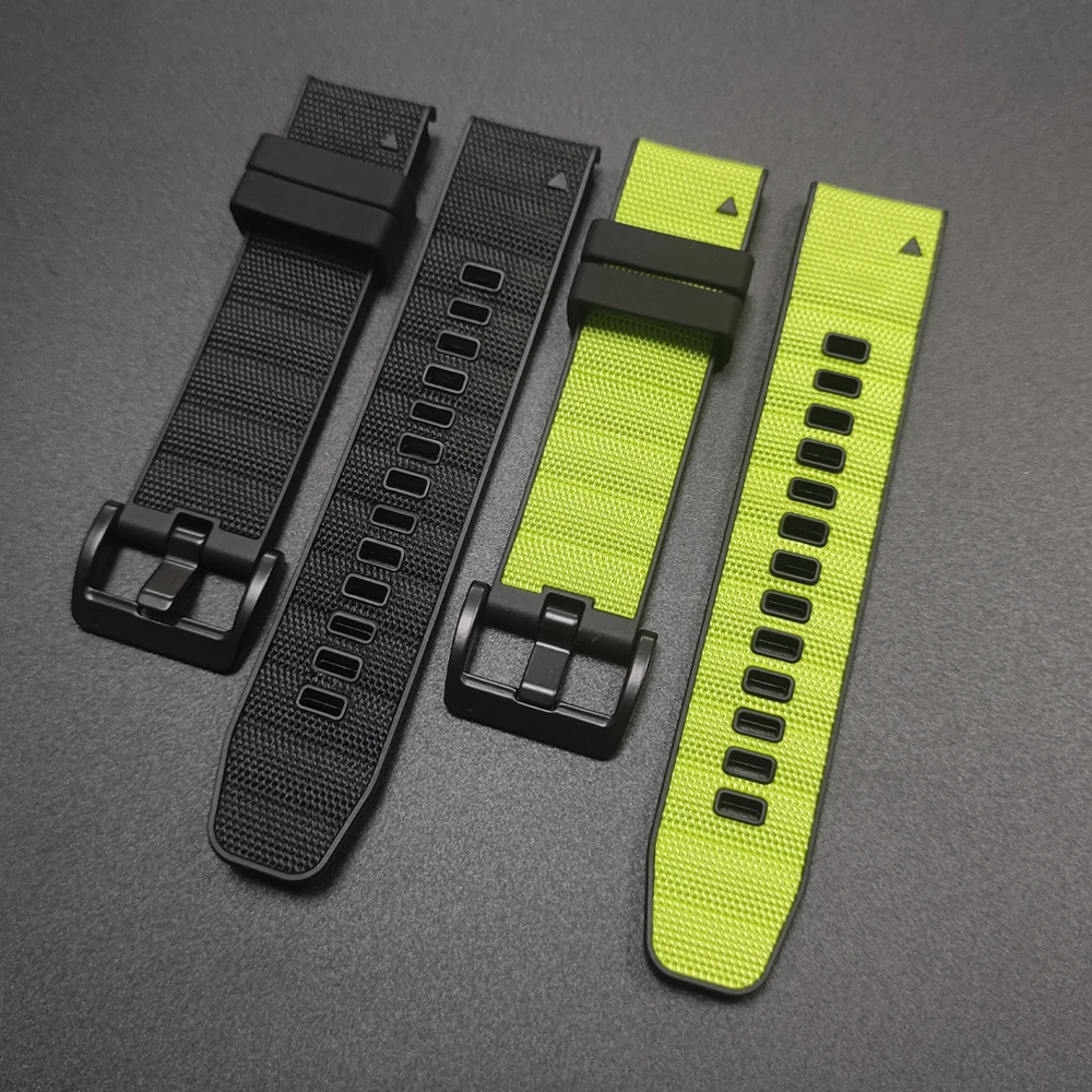 Versatile Quick Release Nylon+Silicone Strap, 22mm/26mm
