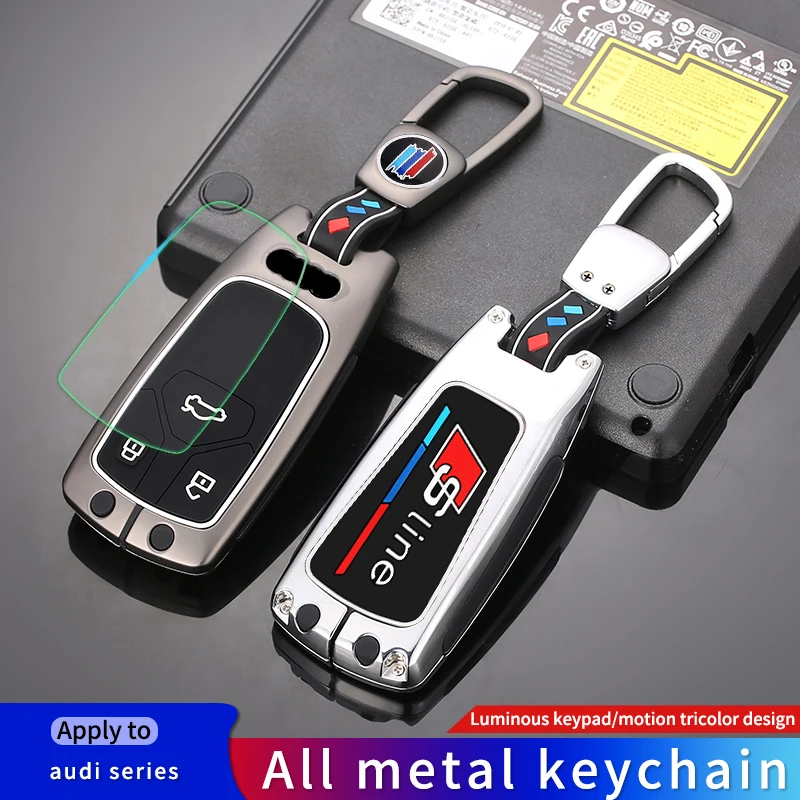 Custodia/cover per Chiave/telecomando per Audi A4 B9 A5 A6 8S 8W Q5 Q7 4M S4 S5 S7 TT TTS TFSI RS Protector Fob Keyless - S28ab065db2af425da8938d5ac48cc2c1L